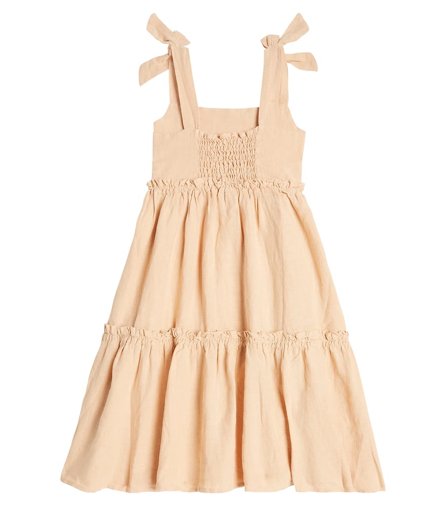 Donsje Janne tiered linen dress