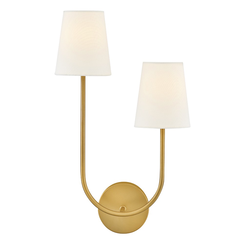 Lacquered Brass LED Wall Sconce from the Cora Collection