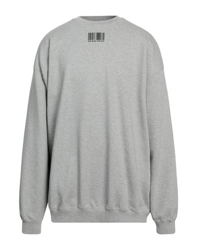 Man Sweatshirt Grey Size L Cotton, Elastane, Polyester
