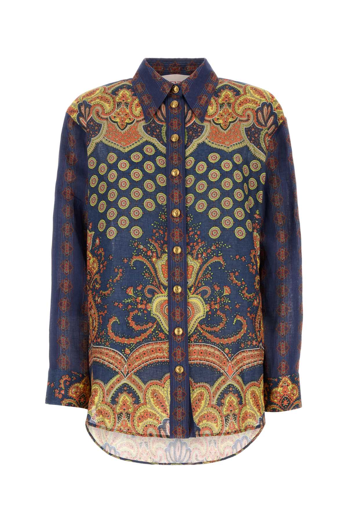Pattern Shirt — Navy