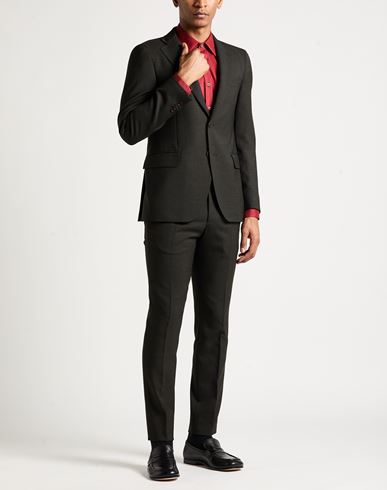 Man Suit Charcoal Size 36 Polyester, Wool, Elastane
