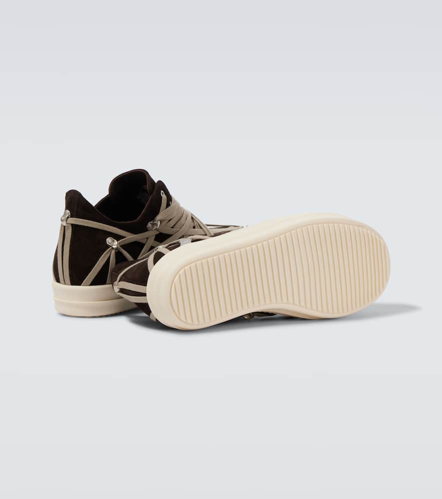 Megalace suede sneakers
