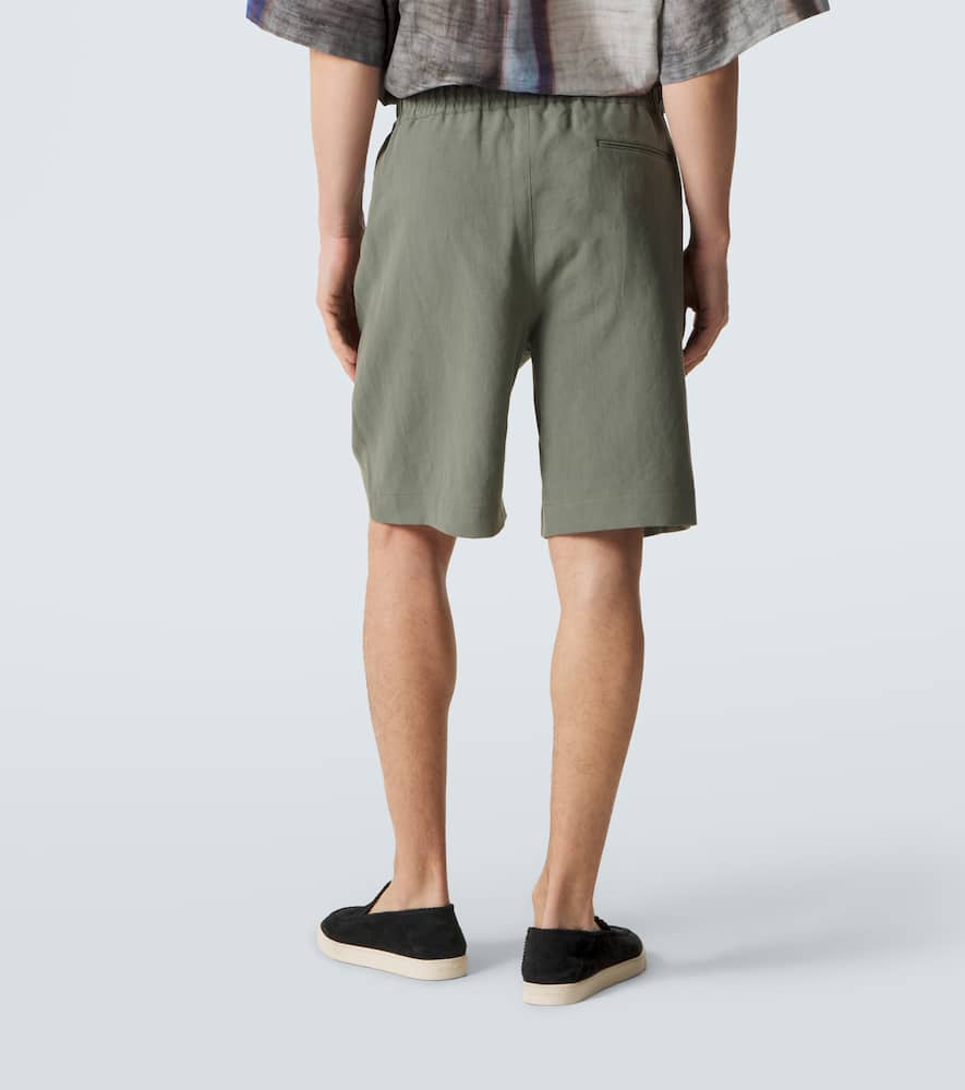 Linen Bermuda shorts