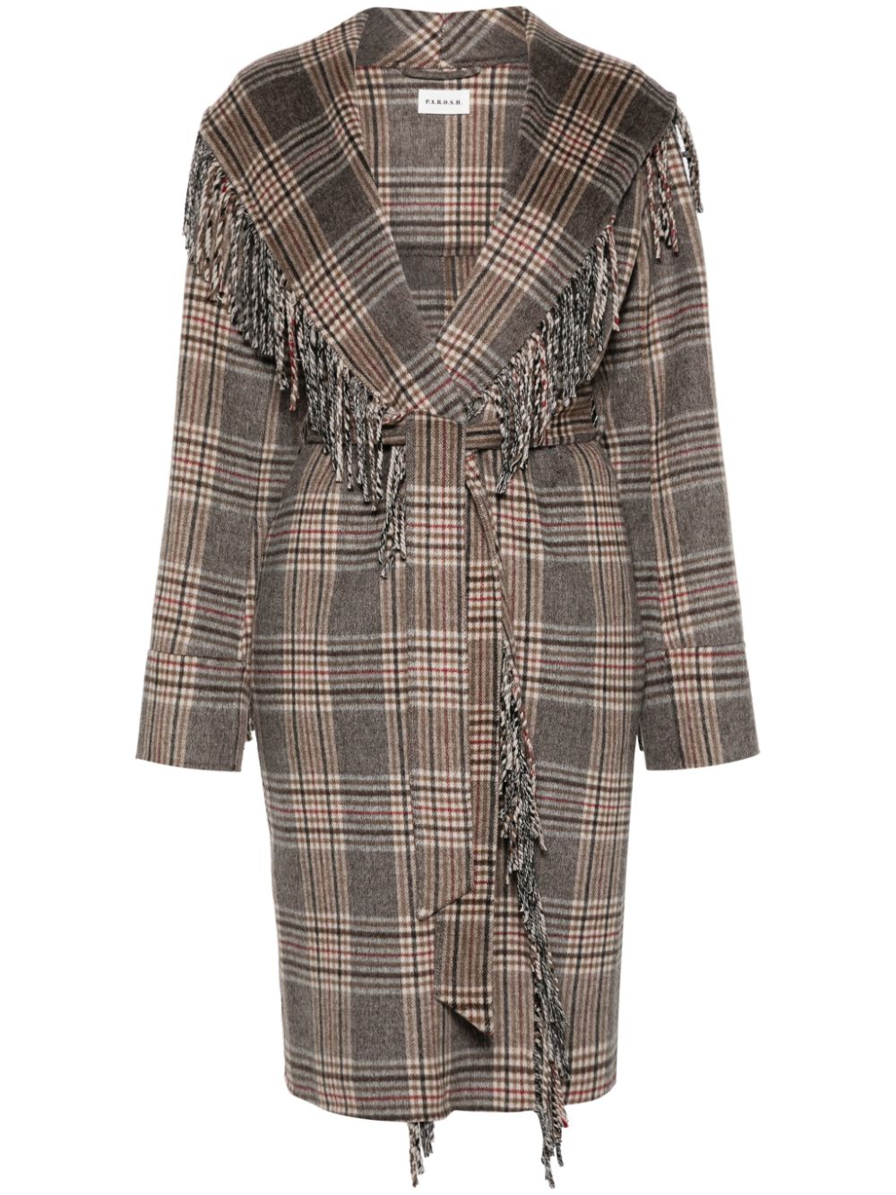 Checkered coat - Brown