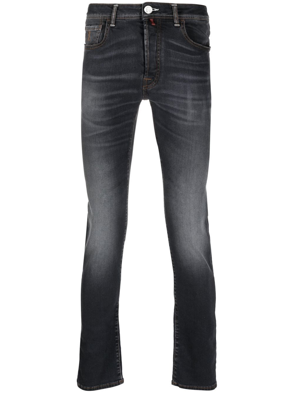 Logo-patch Super Straight jeans - Grey