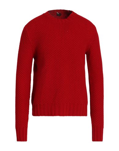 Man Sweater Red Size 36 Lambswool
