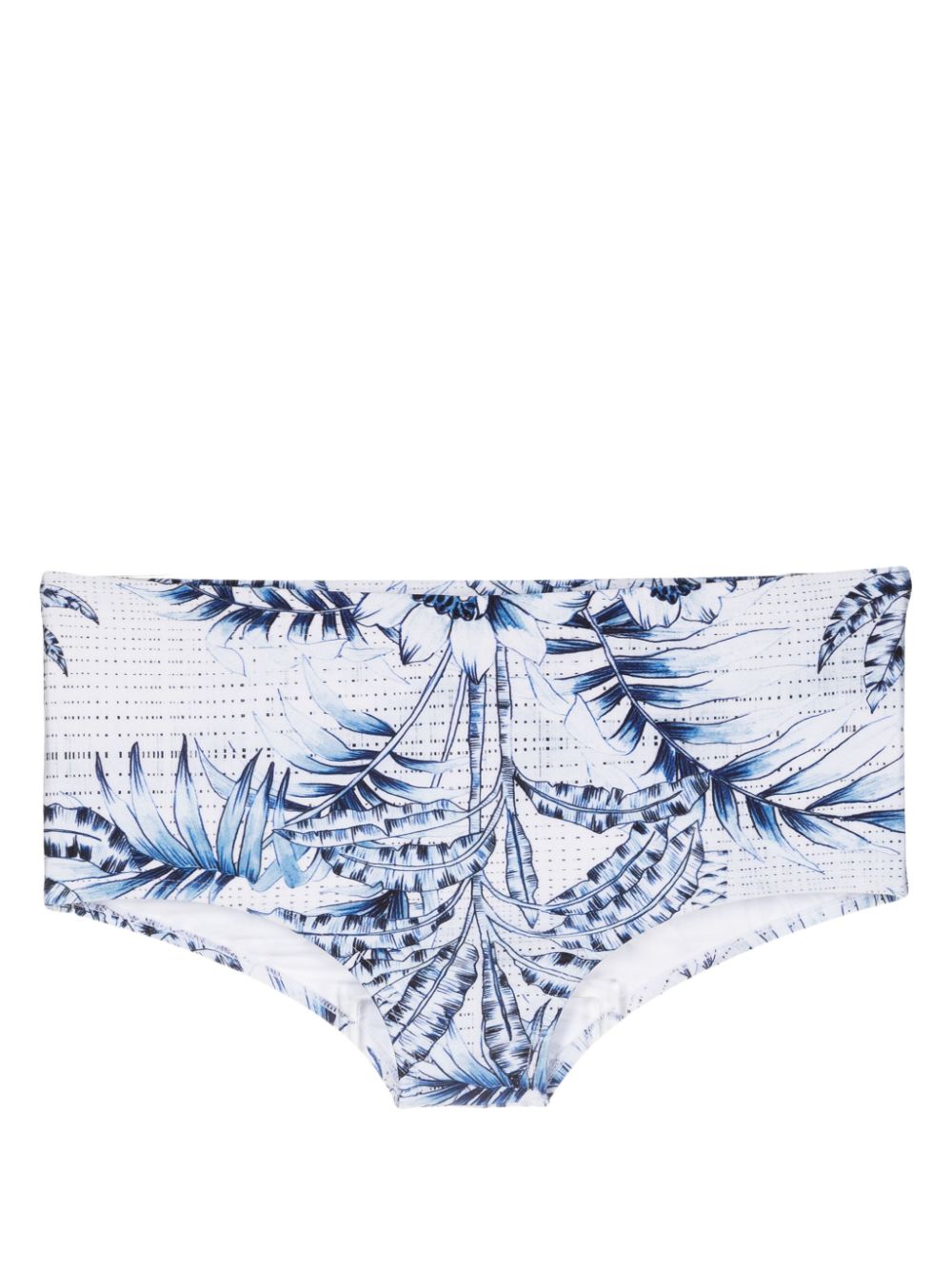 Copacabana botanical-print swimming trunks - White