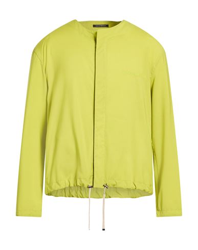 Man Jacket Lime green Size 36 Virgin Wool