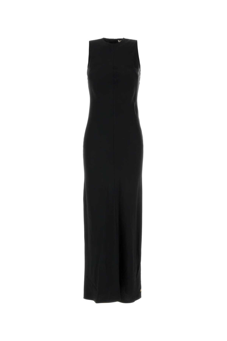 Black Sleeveless Midi Dress