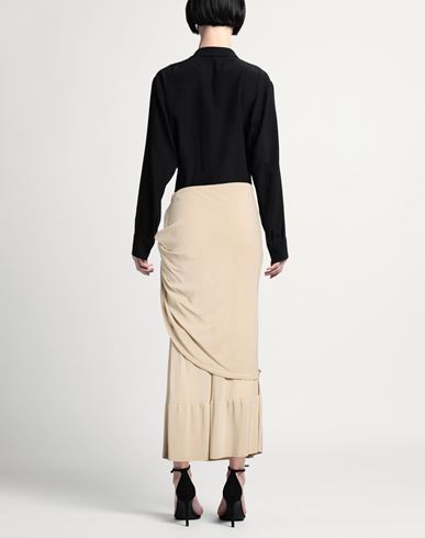 Woman Maxi skirt Beige Size 4 Silk