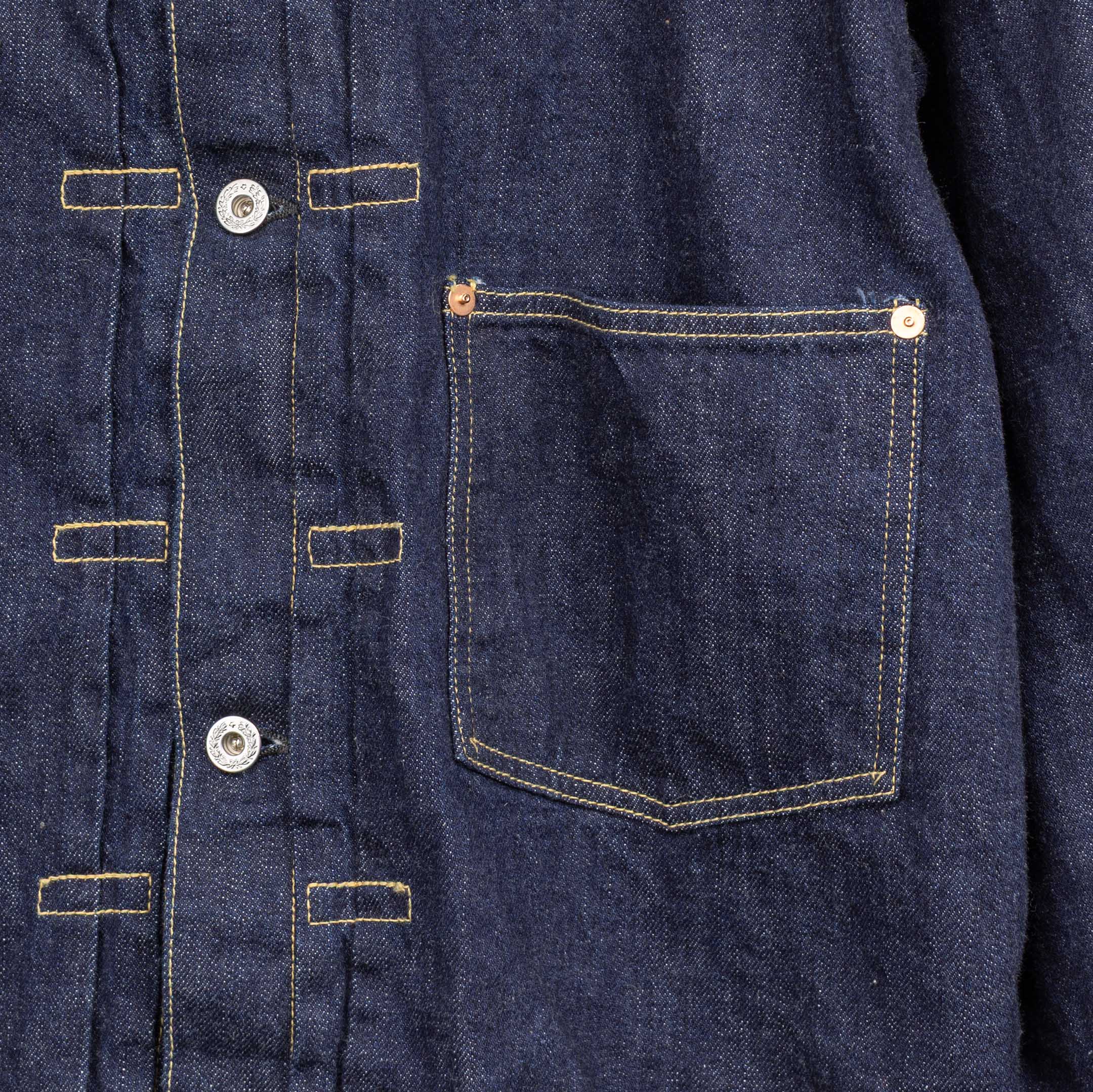 S2107SSW WWII Model 11.5oz Denim Jacket Indigo
