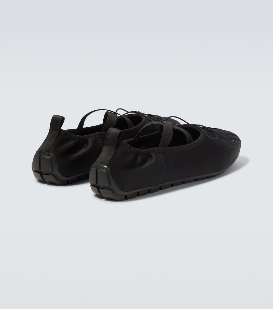 Simone Rocha Grip satin ballet flats