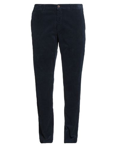 Man Pants Navy Size 40 Cotton, Elastane