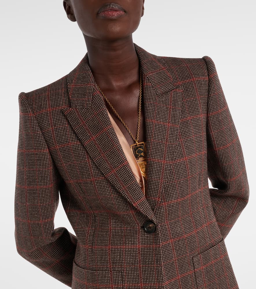 Chloé Checked virgin wool blazer