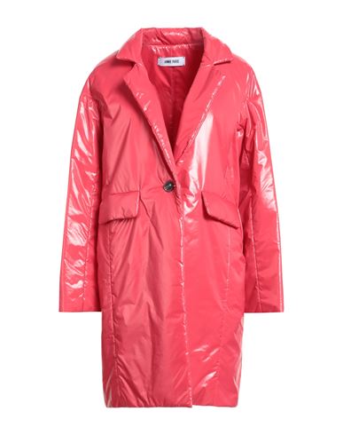 Woman Coat Coral Size L Polyamide