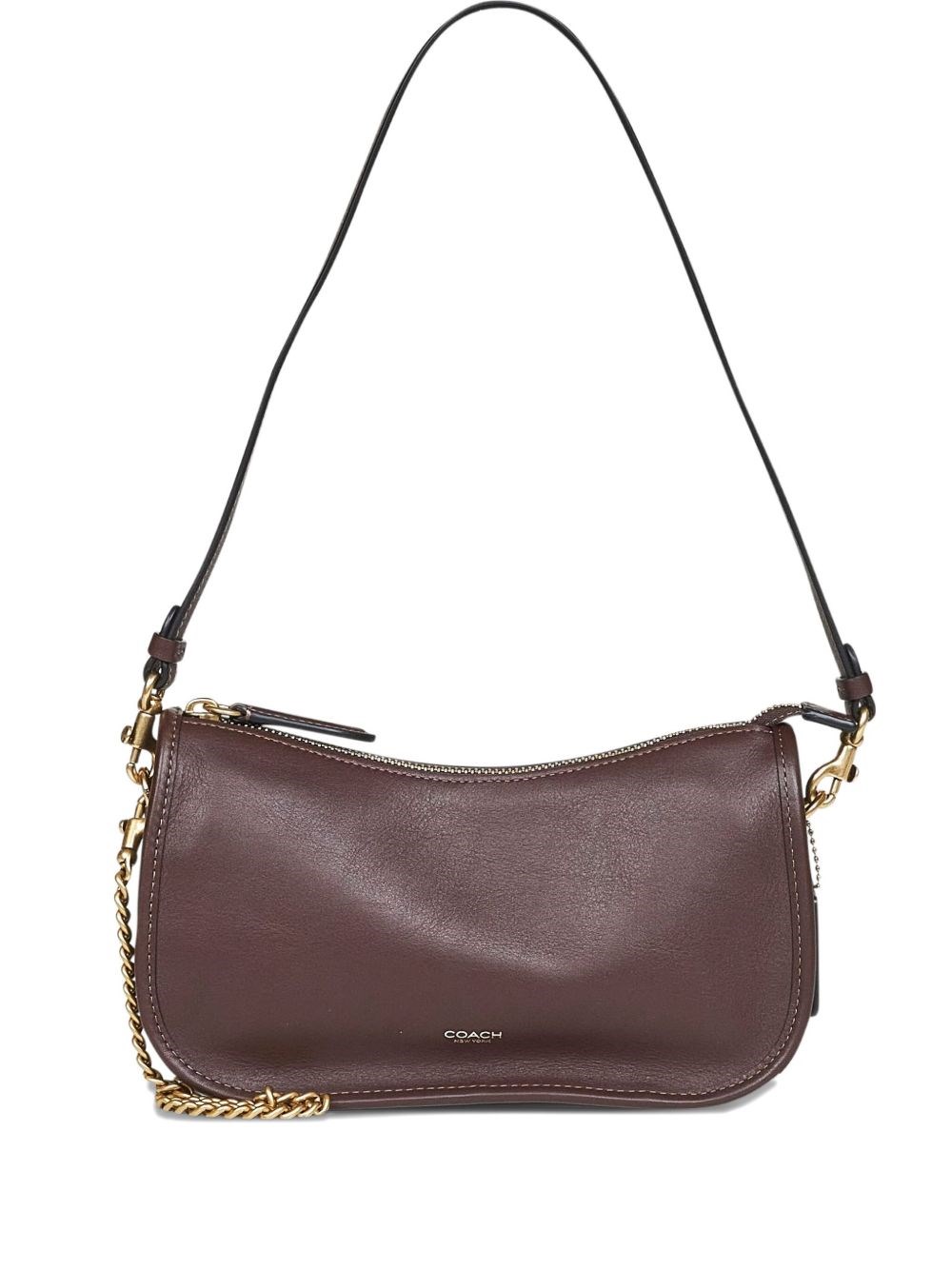 Brown Leather waverly Shoulder Bag