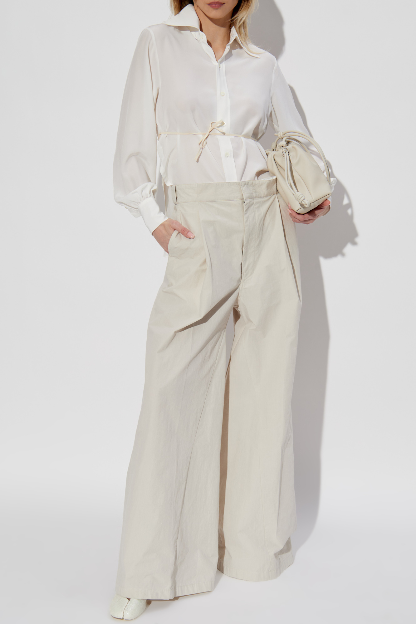 Shirt With Side Slits, Women's, White