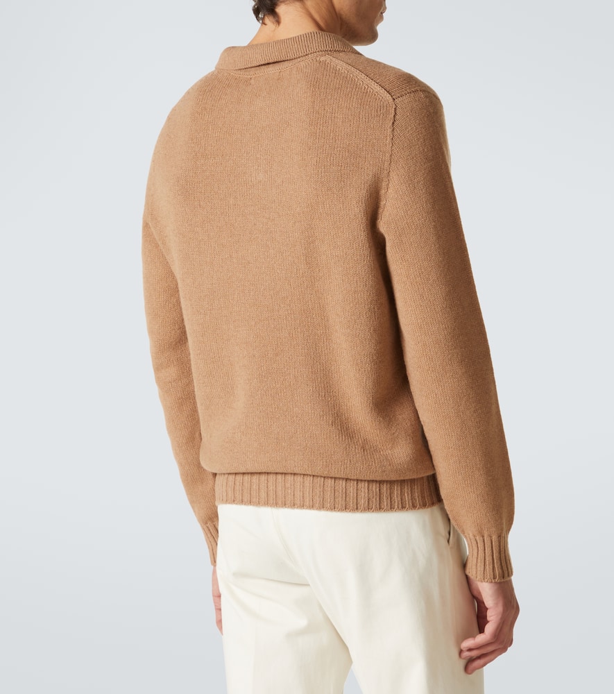 Cashmere polo sweater