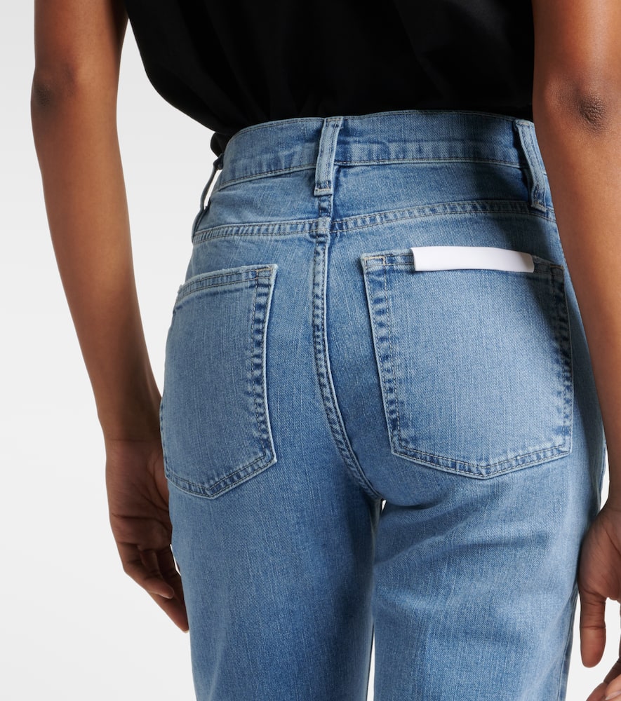High-rise straight jeans