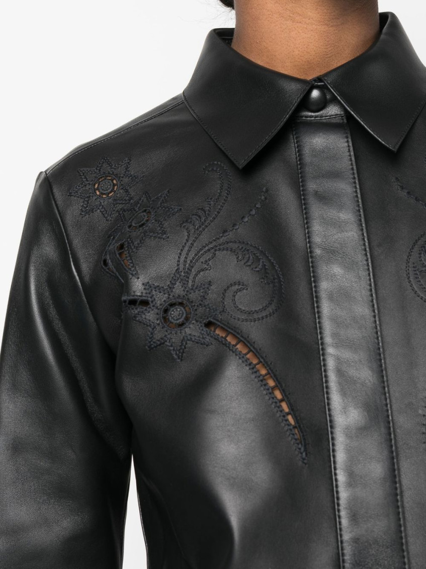 CHLOÉ- Leather Shirt