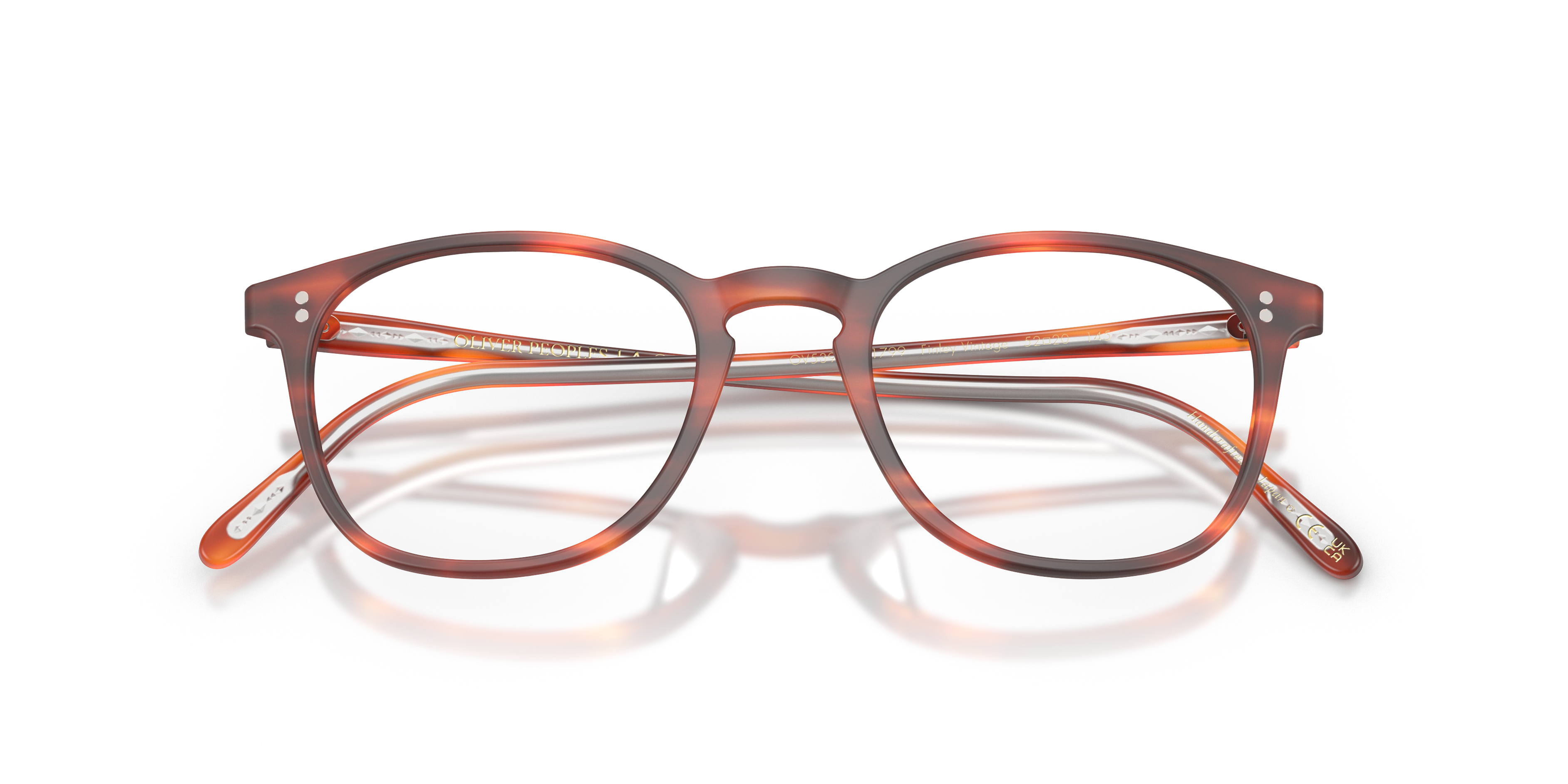 Oliver Peoples Unisex Oliver Peoples OV5397U FINLEY VINTAGE 1799 Monturas ópticas Acetato Tortuga Transparente Cuadrada Norma