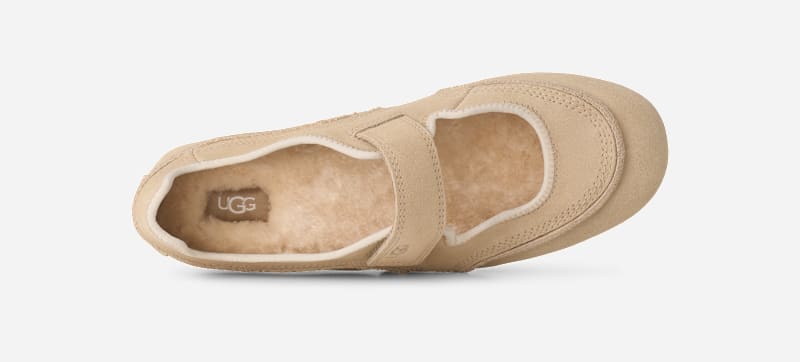 ® Women's Quill Mary Jane Sheepskin Shoes in Sand Castle