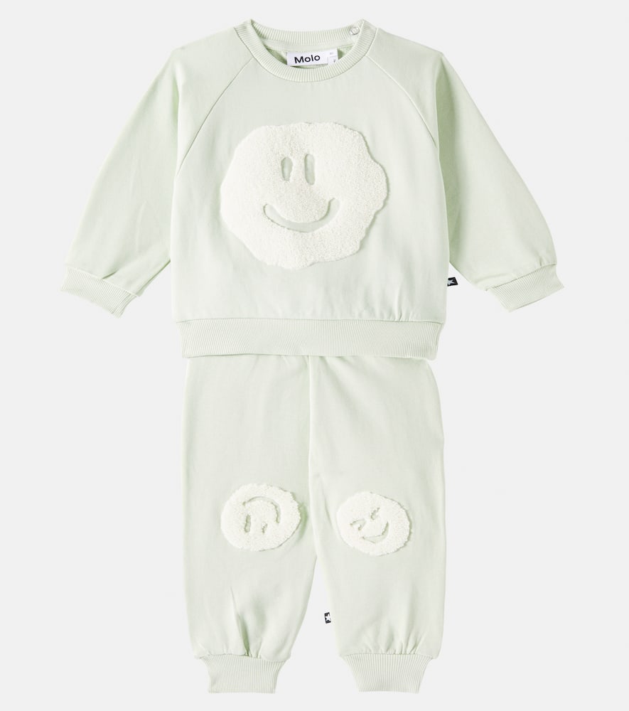 Molo Baby cotton sweatshirt and sweatpants set