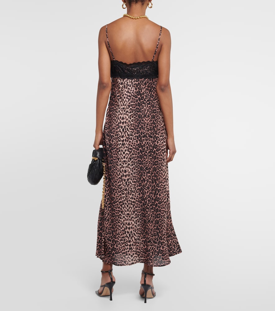 Rixo Attiya printed slip dress