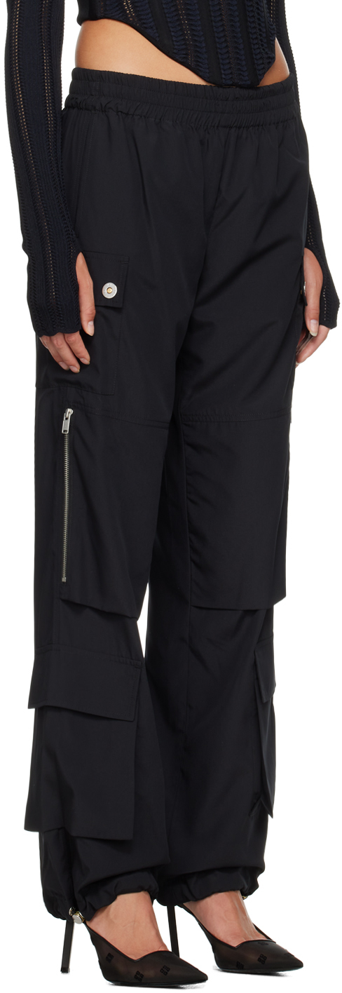 Black pocket cargo slacks
