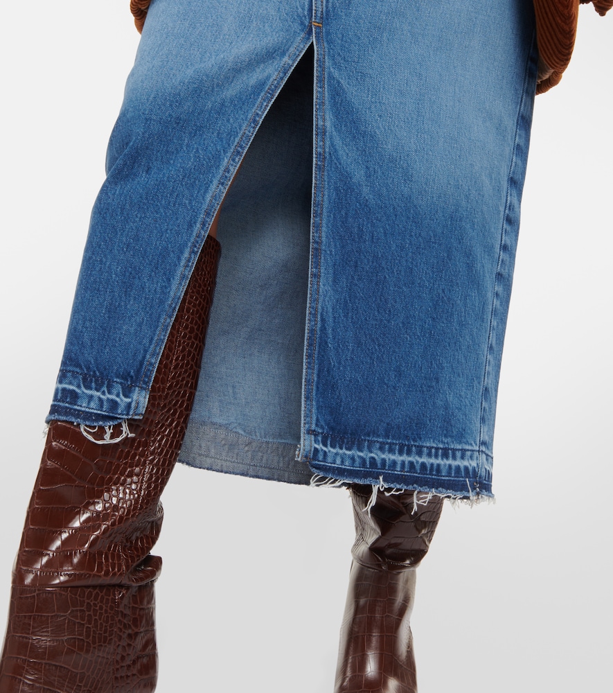 The Midaxi denim midi skirt