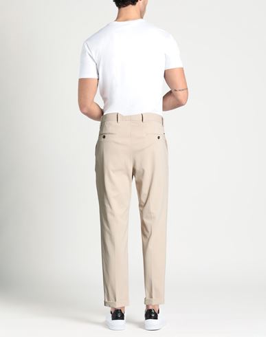 Man Pants Beige Size 38 Cotton, Polyamide, Elastane