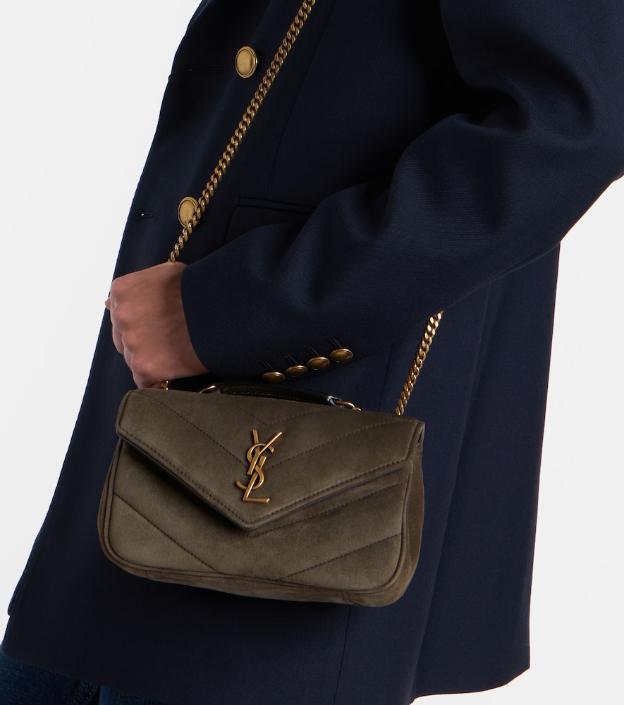 Loulou Mini suede shoulder bag