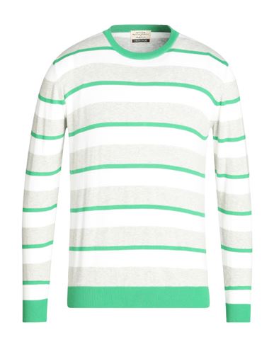 Man Sweater Green Size 40 Cotton