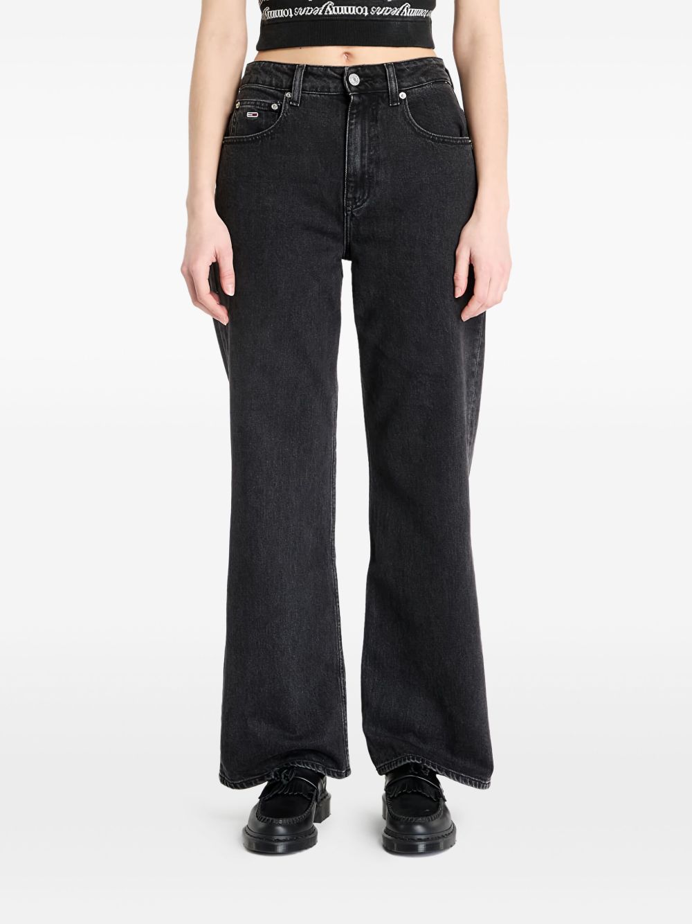 Mia straight-leg jeans - Black