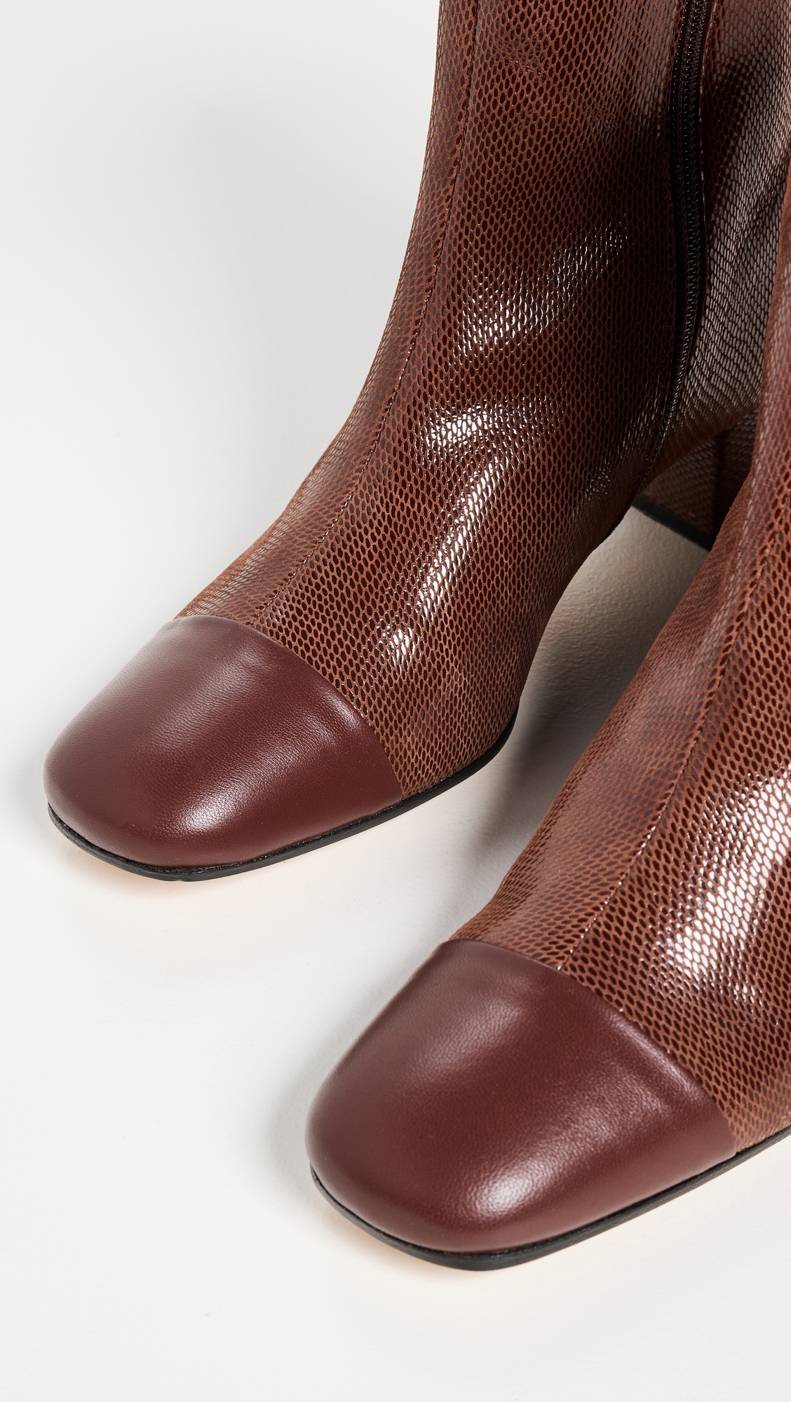 Aimee Short Boots Mahogany