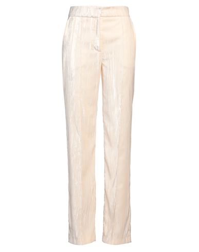 Love Edition Woman Pants Ivory Size 4 Polyester