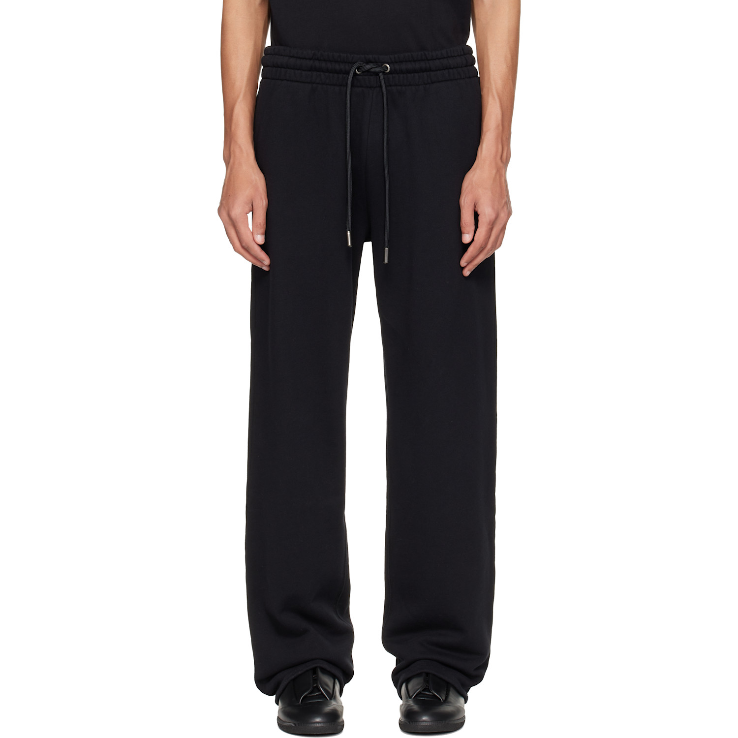 Black Rubbed Paint Arrows Sweatpants