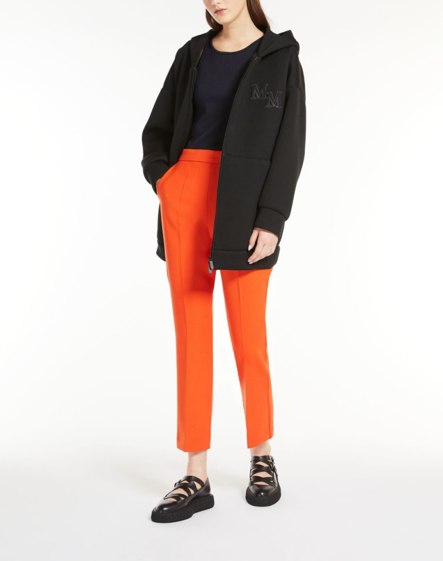 Orange Ankle-length Trousers