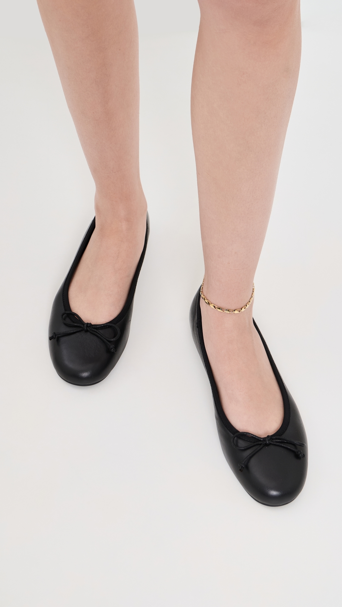 Comma Ballet Flats Black Nappa