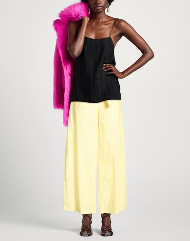 Woman Pants Yellow Size 8 Cotton