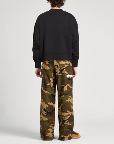 Man Sweatshirt Black Size M Cotton