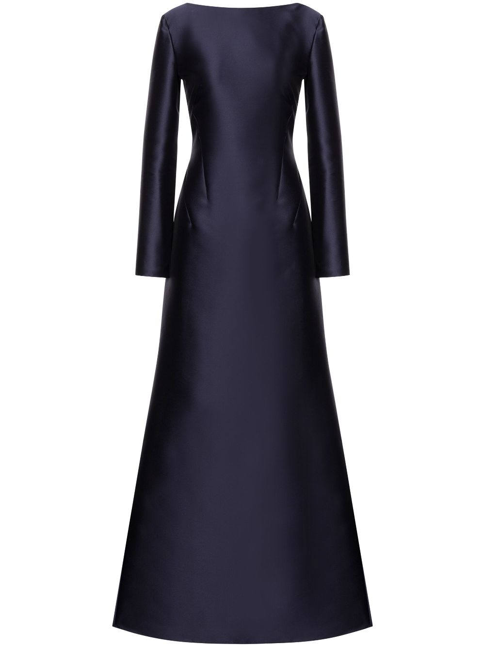 Long sleeve satin dress - Pink