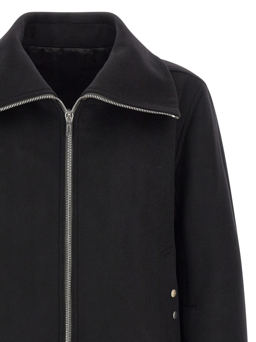 Rick Owens - dracuflight high collar bomber coat
