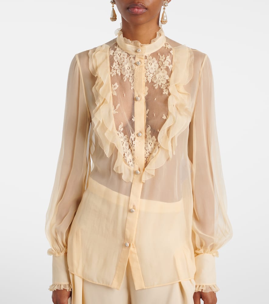 Silk chiffon blouse