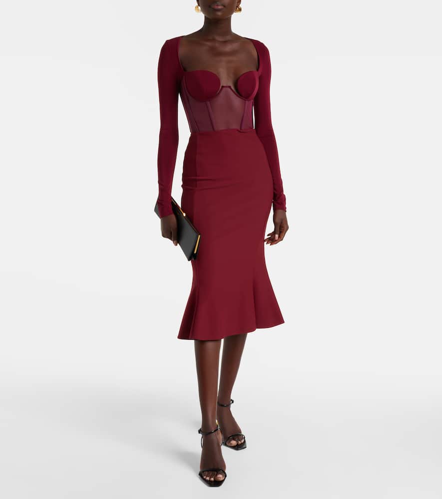 Paneled corset dress