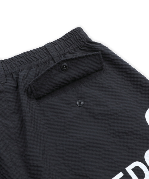 XP333 Check Wrinkle Cargo Bermuda Pants