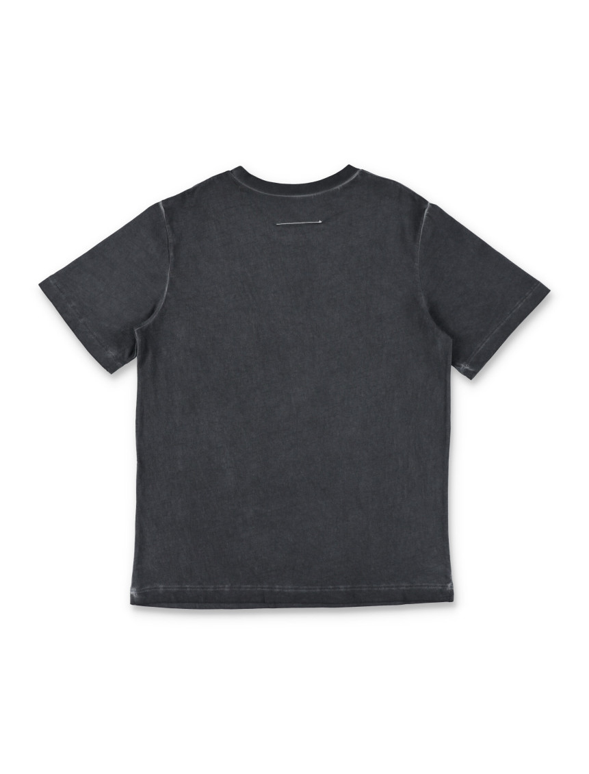 Girls Black Cotton T-Shirt