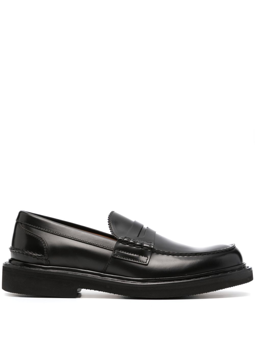 Leather penny loafers - Black