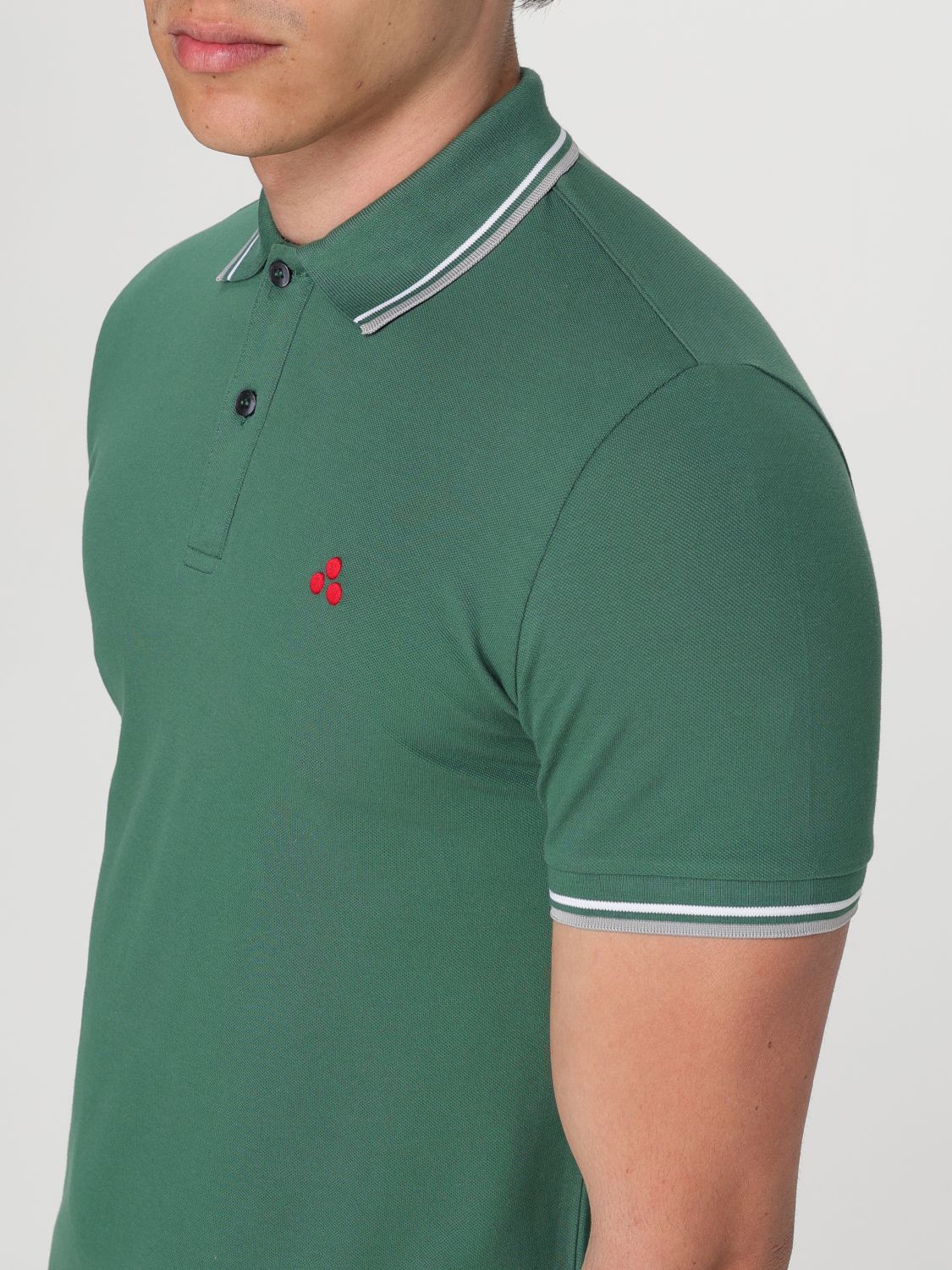 Polo Shirt Men color Grass Green