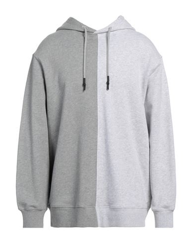 Dondup Man Sweatshirt Light grey Size L Cotton, Elastane